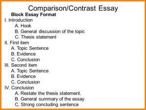 comparing and contrasting essay topics