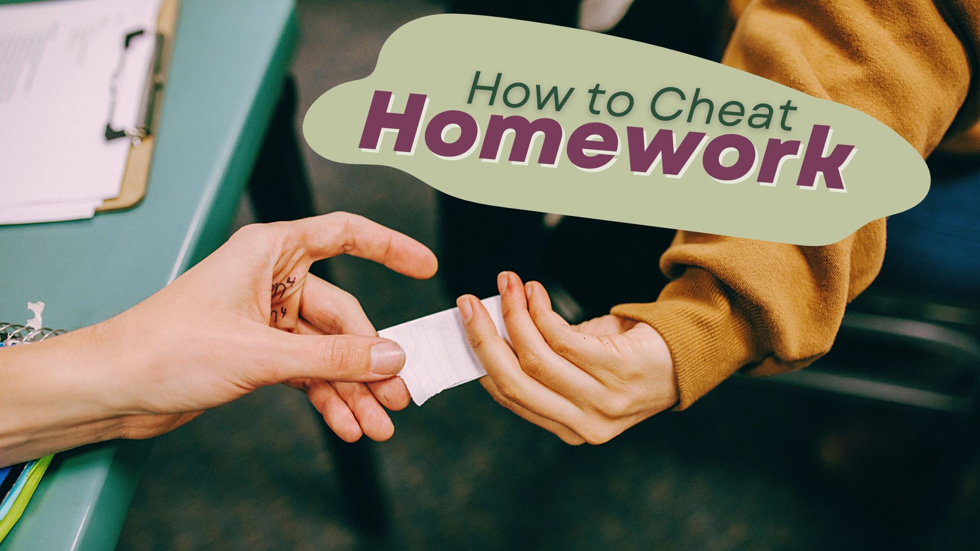 how to cheat homework