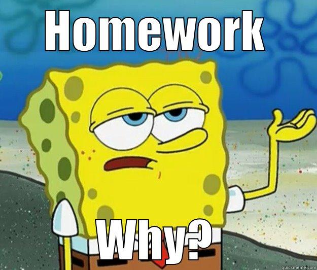 spongebob homework meme