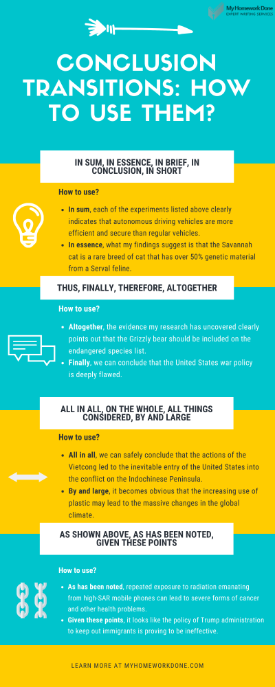 Conclusion Transitions