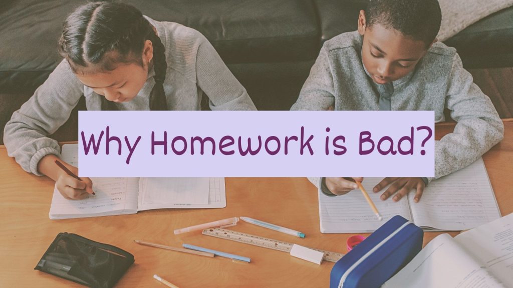 how is homework harmful to the environment