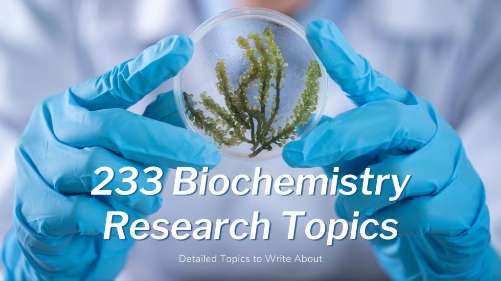 research dissertation topics in biochemistry