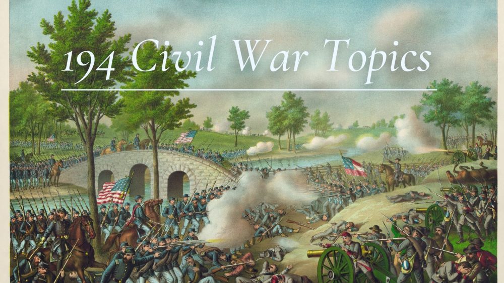 civil war topics for projects