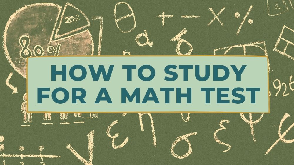 how to study for a math test