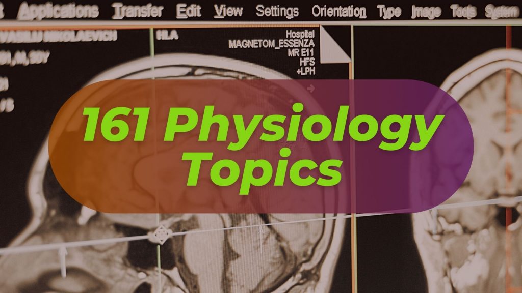physiology research topics for college students